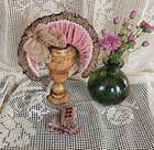 Gorgeorgeous Antique Taupe Color Leather Gloves for an Antique Doll 20" tall.