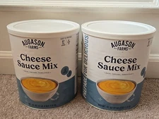 2 cans Augason Farms Cheese Sauce Mix 2x 52 oz * 174 servings SEALED Exp 2035