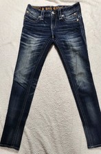 Rock Revival Jeans Womens Size 26 Stephan Skinny Light Wash Blue Embroidered
