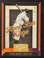 Babe Ruth Home Run King /10 - 2019 Panini Leather & Lumber New York Yankees