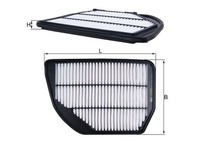 Mahle Luftfilter Filtereinsatz FüR Suzuki Vitara 1.4 Hybrid Swift V SX4 S-Cross