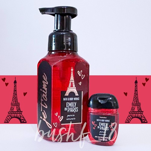 Bath & Body Works 2pc EMILY IN PARIS ~ PARIS AMOUR Hand Soap + Pocketbac
