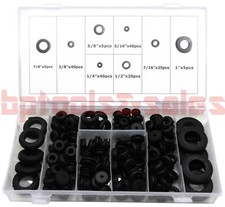 180pc RUBBER GROMMET ASSORTMENT KIT SET FIREWALL HOLE ELECTRICAL WIRING GASKET