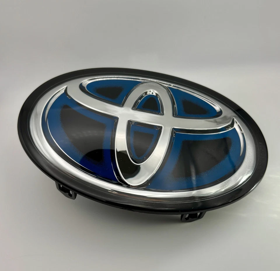 Toyota RAV4 Front Emblem Blue Hybrid 53141-33130 Grille Logo 2019–2025 - Image 3 of 4