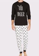 Men s Oh Deer Holiday Family PJ S Size XL