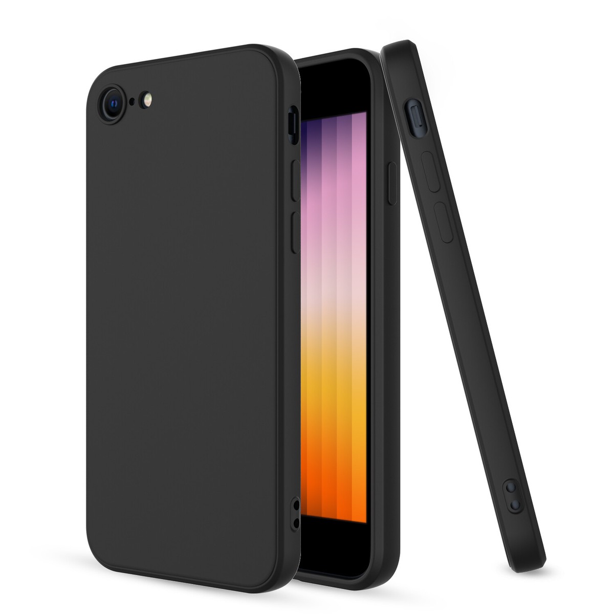 Apple iPhone 7 艶消しブラック Genuine Apple iPhone 7, 8 & SE (2nd & 3rd Gen) Silicone Case