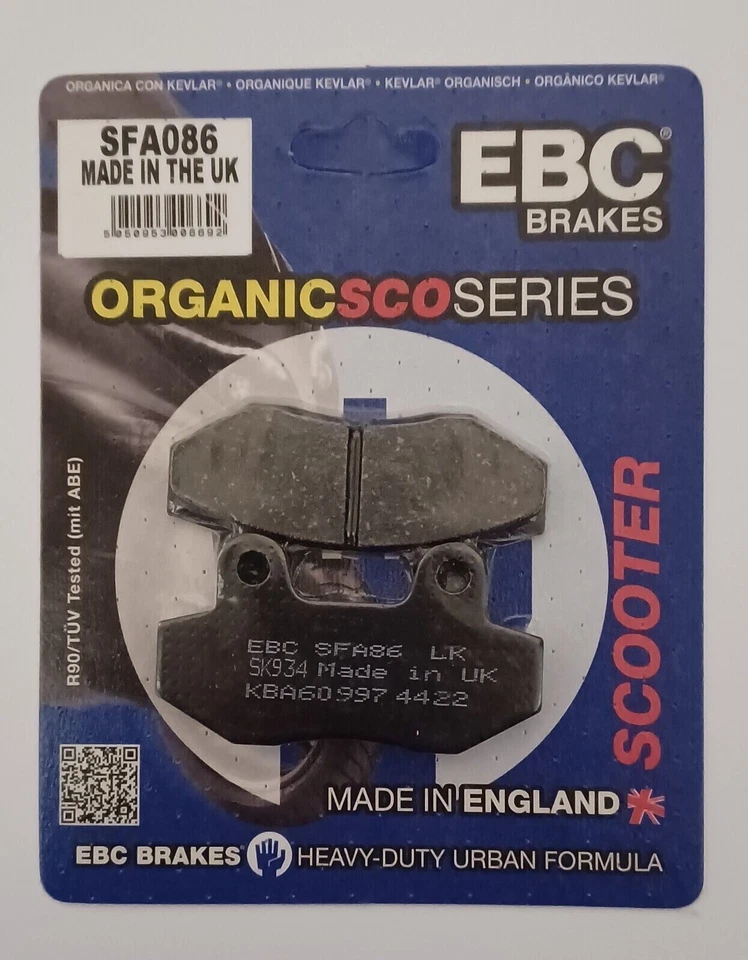 Coppia De Plaquettes De Frein Scooter EBC 732.01.20 SFA SFA086