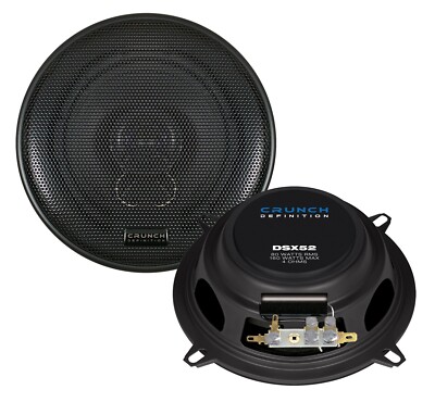 CRUNCH DSX-52 Lautsprecher mit Gitter 13cm Koax Boxen Satz extra flach