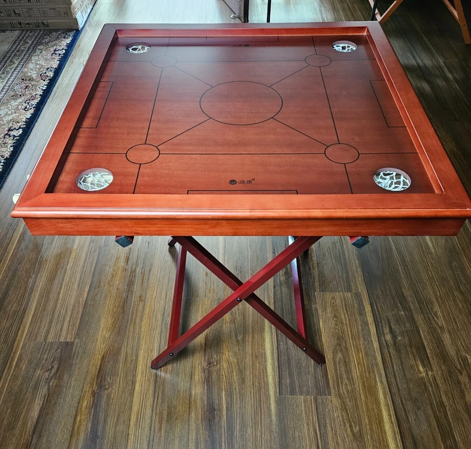 Carrom table,Kangle ball, Klang ball, and Klang chess 100x100x105cm - image 2 of 4