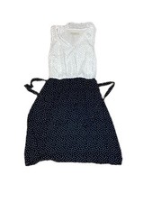 Ann Taylor The Loft Polka Dot Dress Sleeveless Size 10