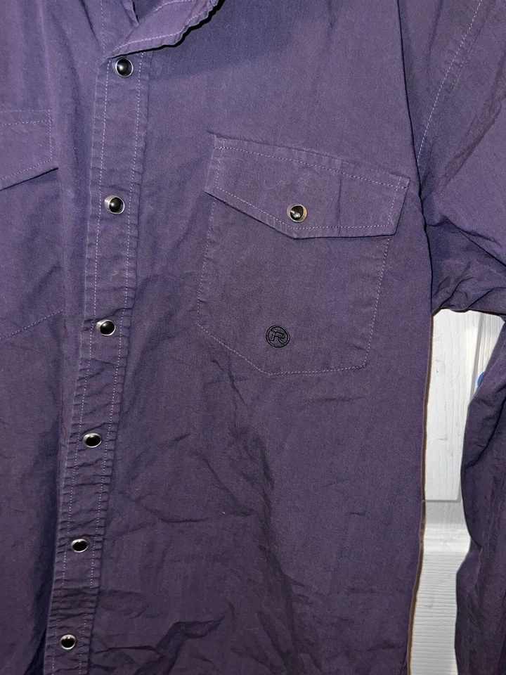 Camisa Roper Western Botón NIÑOS XL (16-18) - Perla Broches-Sólida Manga Larga-BONITA Foto 2 de 4