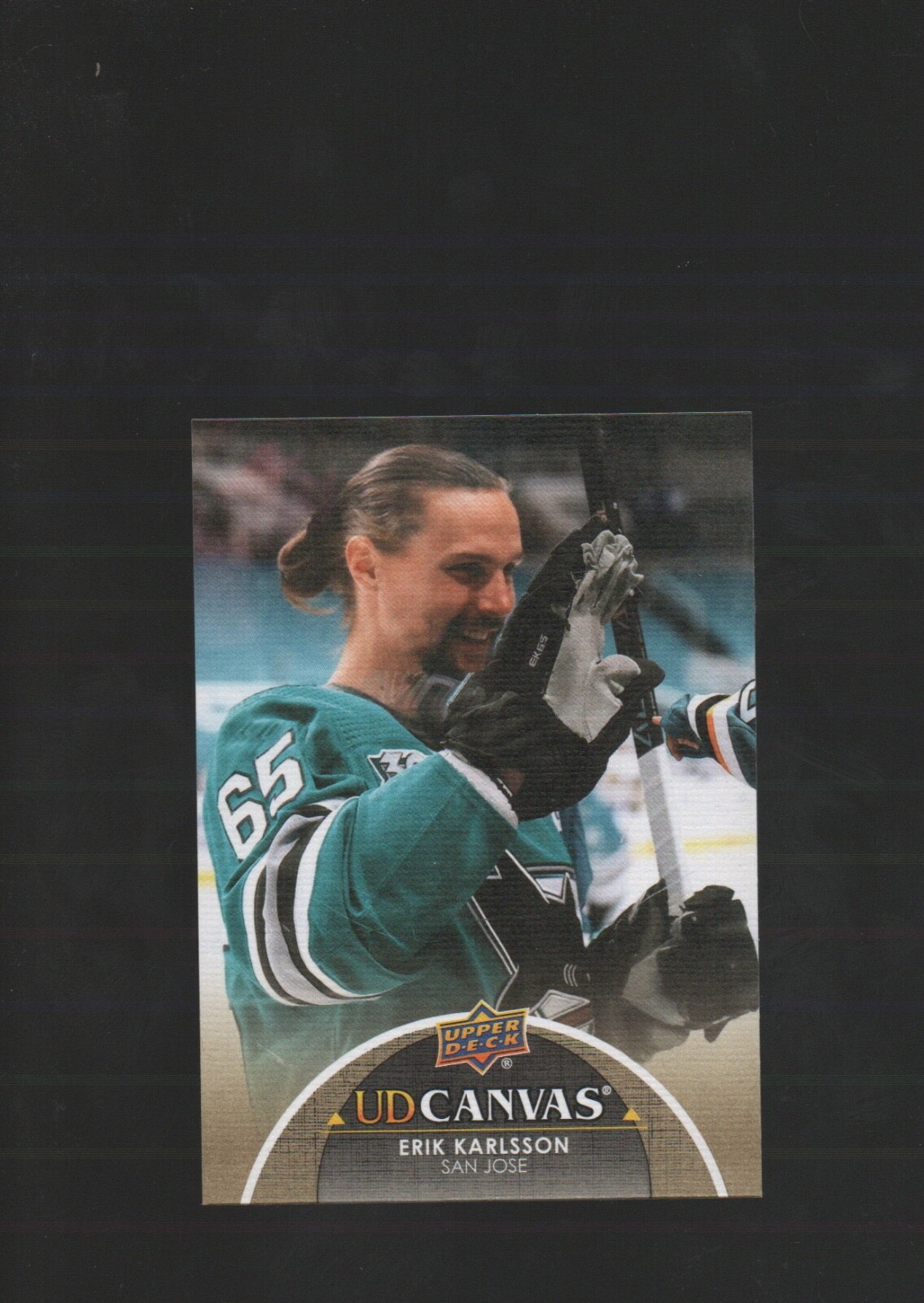 2021-22 Upper Deck Series 1 Erik Karlsson UD Canvas Hockey Card