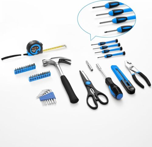 39 PCS Home Tool Set, Basic Household Repair Kit w/ Storage Case for Home Garage - Picture 2 of 9