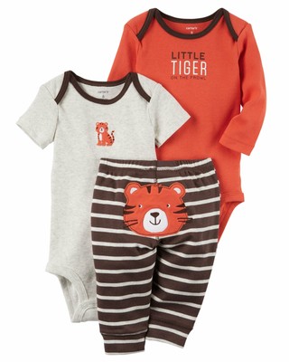 Carter S Baby Boys 3 Piece Take Me Away Set Baby Little Tiger Newborn Ebay