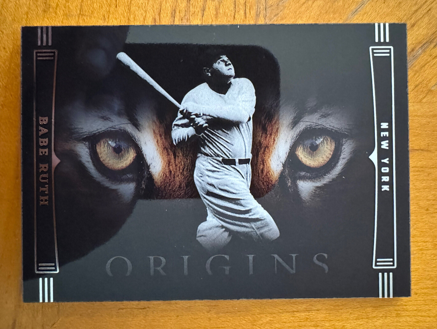 BABE RUTH 2023 Panini Chronicles ORIGINS TIGER EYES SSP CASE HIT INSERT #TIG-BR