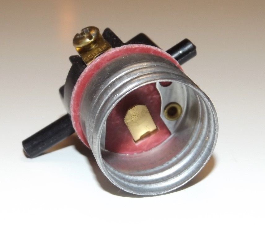 Leviton - Unfinished Brass E-26 Push Through Bridge Lamp Socket - Foto 7