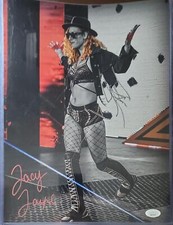 Jacy Jayne funhouse METALLIC 11x14  jsa photo signed auto autographed NXT WWE