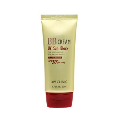 [3W CLINIC] UV Sun Block BB Cream 50ml / Korean Cosmetics