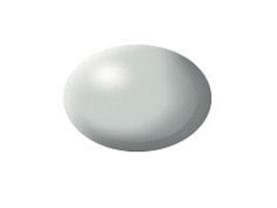 Revell-Germany 18ml Bottle Acrylic Light Grey Silk Aqua Color - Hobby and Model