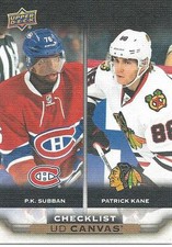 2015-16 Upper Deck UD Series Two  Canvas SUBBAN KANE CHECKLIST  #C210 Series 2