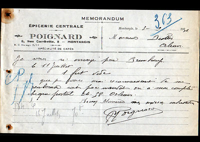 MONTARGIS (45) ZENTRALES LEBENSMITTELGESCHÄFT ''DOLCH'' 1931