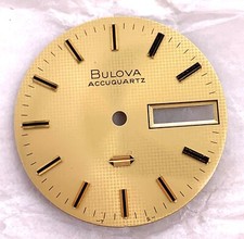 NOS Nuovo Bulova Accuquartz Quadrante Orologio Vintage 28 mm