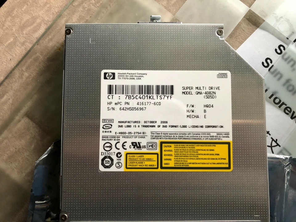 New HP NW9440 NX9420 IDE DVDRW Burner GMA-4082N 416177-6C0 - Image 3 of 3