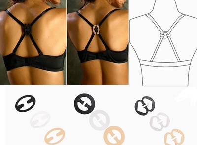 Magic BH Clip 3 Stück Anti-Rutsch Träger verstecken Tanktop Push Up Cup A B C D