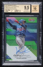 2017 Bowman's Best of Green Refractor 42/99 Kevin Maitan BGS 9.5 Auto n0c