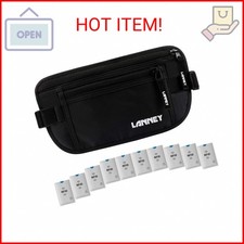 Travel Money Belt RFID Blocking Waist Wallet Waterproof Hidden Stash for Men Wom
