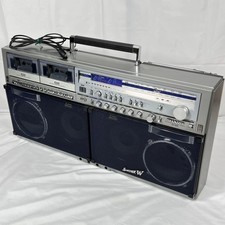 Sharp GF-999 Double Cassette Searcher-W Boombox Radio Vintage Japan Fully Works