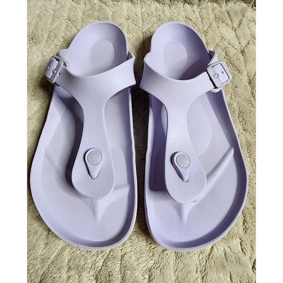 Birkenstock Gizeh EVA Sandals Lavender Purple Thong Flip Flops Womens 40