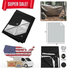 Ultra-Lightweight 60x82in Emergency Blanket, Reflects Heat, Super Versatile Uses