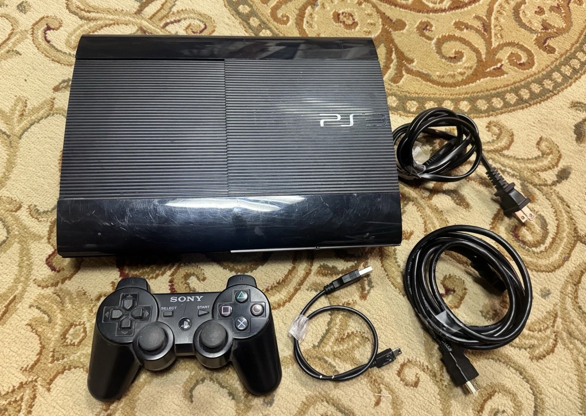 Preços baixos em Sony PlayStation 3-Super Slim Preto Consoles de