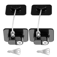 2 Pack Fridge Lock Freezer Lock with 2 Key for Child Safety, for Food Safety