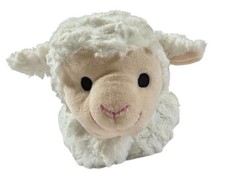 Aurora Plush Lamb Floppy White Swirl Sherpa Stuffed Animal Lying Down 15"