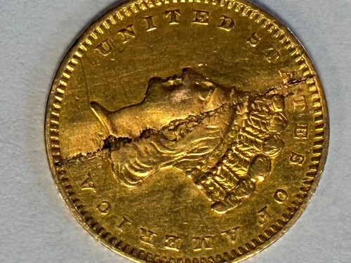1856 Indian Princess Gold — photo from the most recent tracked eBay sale