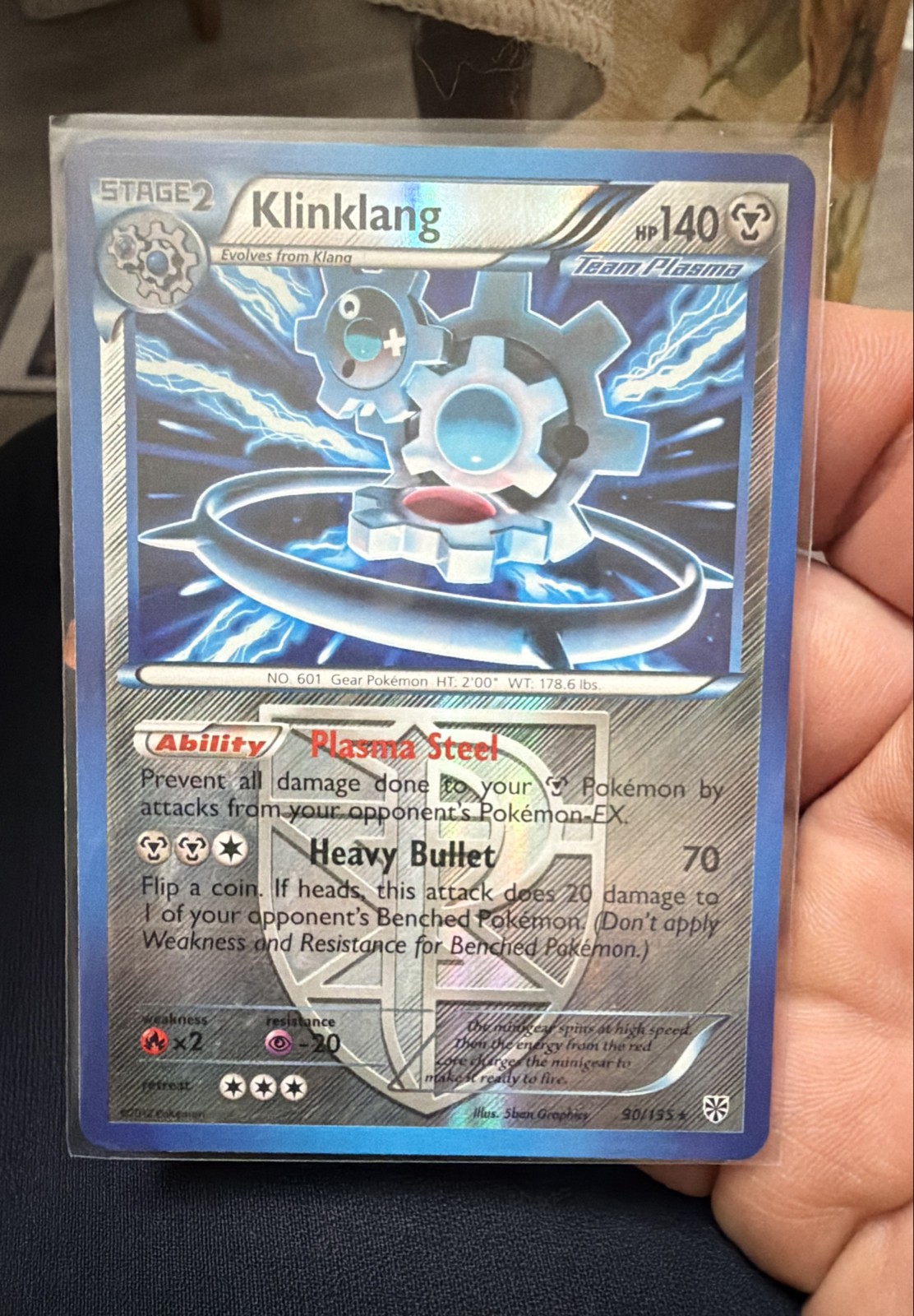 Klinklang (Team Plasma) 90/135 Plasma Storm Reverse Holo