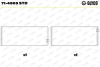 Glyco Pleuellager 71-4805 Std FüR Alpina Bmw Mini