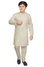 Boys Soft Silky Cotton Fancy Buttons Kurta Trouser Pajama Salwar Kameez 996