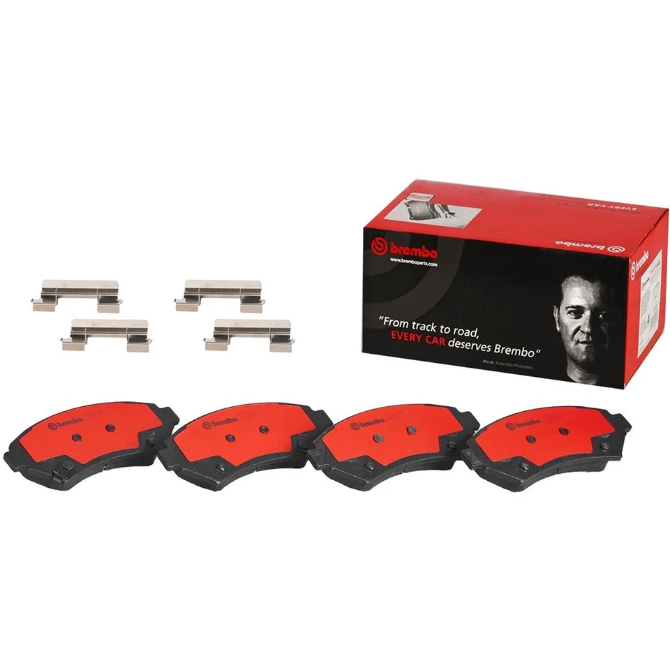 Juego de pastillas de freno delanteras Brembo de cerámica para Buick Chevy Pontiac Cadillac Oldsmobile Foto 2 de 4