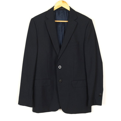 MASSIMO DUTTI Men's Blazer Jacket Size L IT50 UK40 Blue Wool Two Button