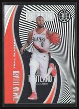2019-20 Panini Illusions Astounding Orange Damian Lillard #12 Trail Blazers