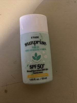 ETUDE Sunprise Mild Airy Finish Sun Milk SPF50+ 1.85 oz