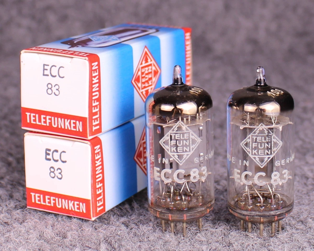 TELEFUNKEN ECC83 スムースプレート 2本セット TELEFUNKEN ECC83 Vintage NOS Tubes for sale | eBay