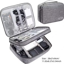 Travel Cable Organizer Bag Waterproof Electronic Storage Case US