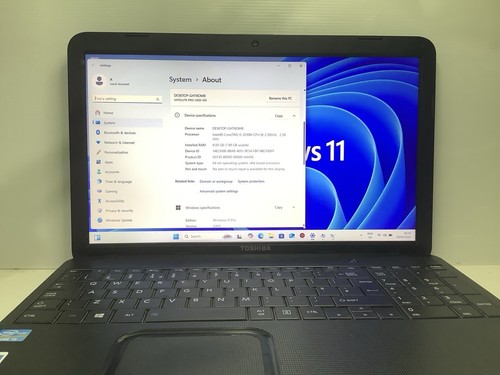 Toshiba Satellite C850-A-1ER,INTEL CORE i5 @2.5GHz,8GB,128GB SSD,WIN 11 PRO 24H2 - Picture 11 of 14