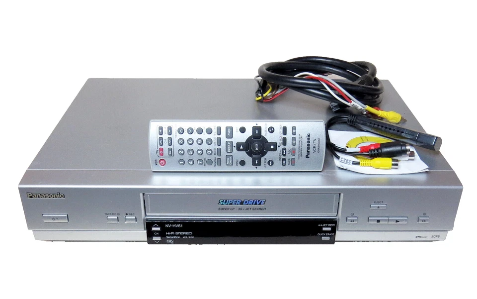 Panasonic NV-HV61 VHS  S-VHS PAL, NTSC, Hi-Fi Video Recorder + USB Grabber - Bild 2 von 4