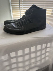 Taille 16 Baskets montantes homme Gucci authentiques en cuir Coda vert olive