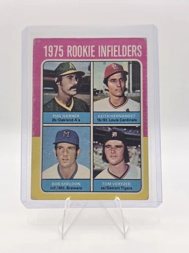 1975 Topps #623 Rookie Infielders (Phil Garner / Keith Hernandez) RC